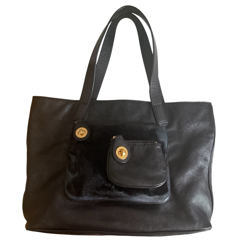 Marc By Marc Jacobs Black Leather Tote Bag